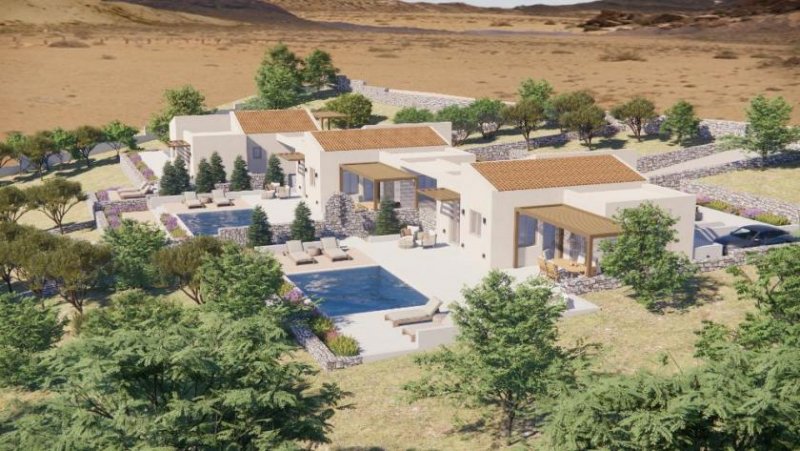 Erfi Kreta, Erfi - Projekt: Bungalow mit Swimmingpool und Meerblick im Olivenhain Haus kaufen